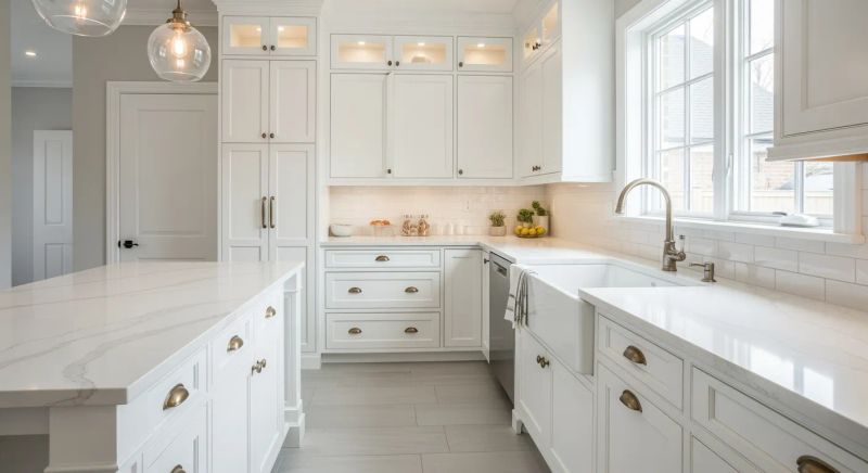Deep-cleaned modern kitchen in Santa Clarita